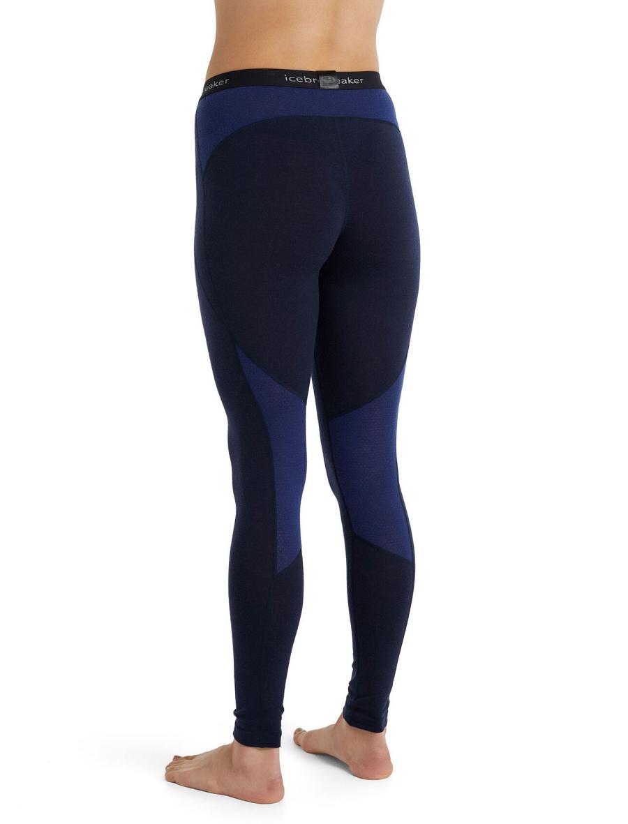 Midnight Navy / Royal Navy Women's Icebreaker BodyfitZone™ Merino 260 Zone Thermal Leggings | USA 1554CTVE